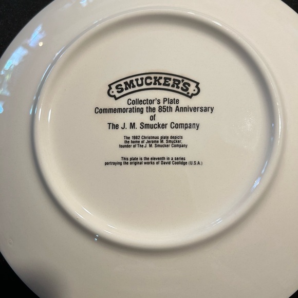 Smucker’s Collectors Plate for the 85th anniversary of the Smucker Company. - Picture 2 of 3